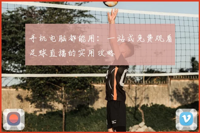 手机电脑都能用：一站式免费观看足球直播的实用攻略